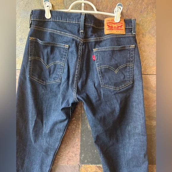 Levi’s 513 NWOT 32/32 dark blue denim, 98%cotton, 2% elastane. Bottom leg 7.5” - Picture 14 of 15